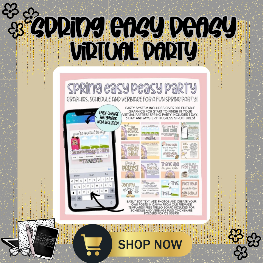 Spring Easy Peasy Themed Virtual Party