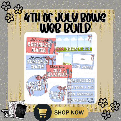 4th of July Bows Website Build Packages