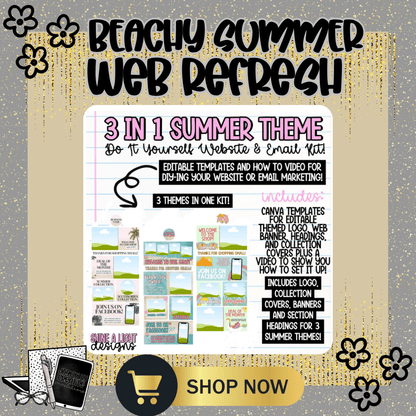 Beachy Summer Website Revamp Packages