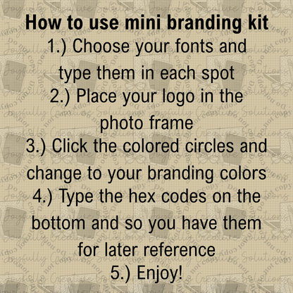 Mini Branding Kit Freebie
