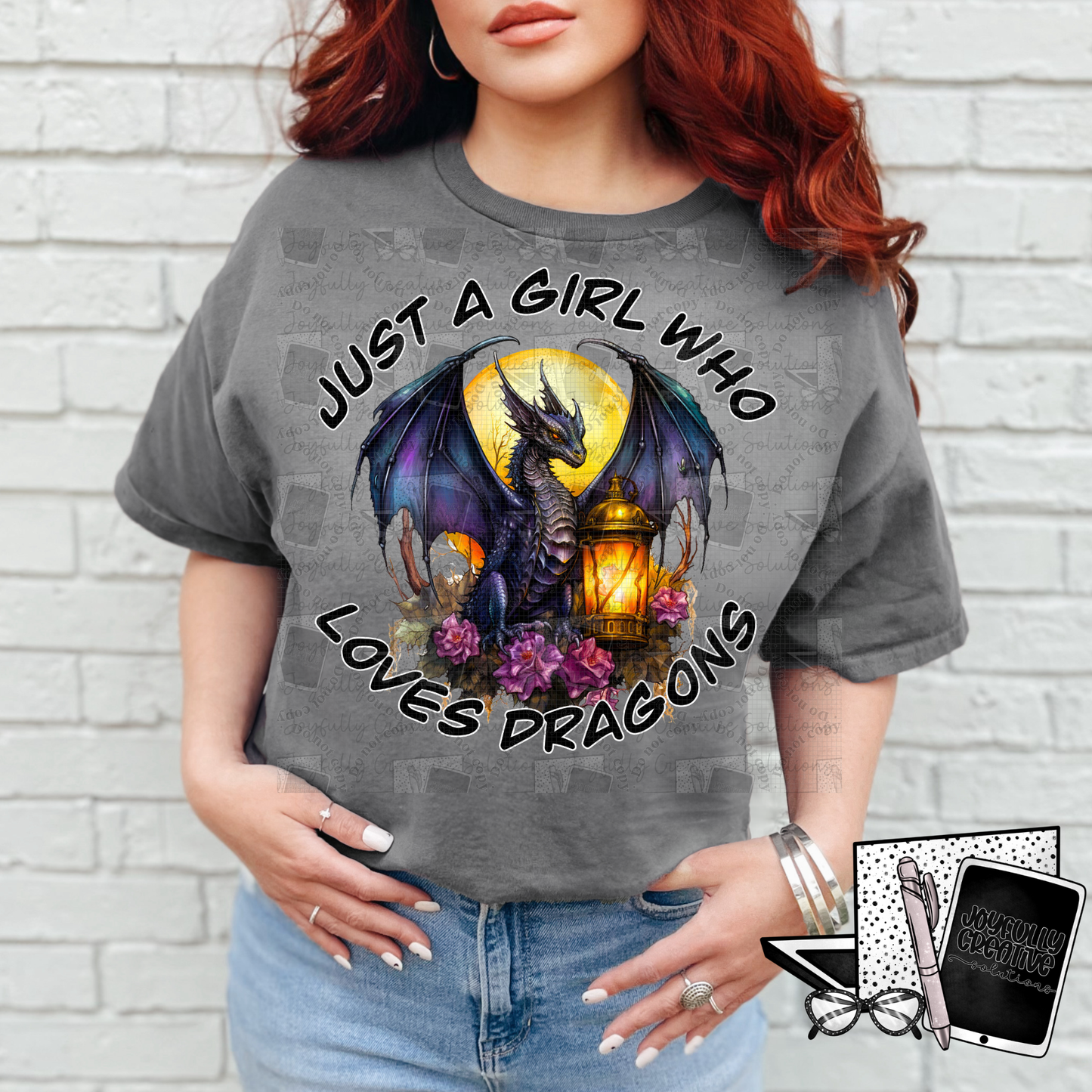 Just a Girl Who Loves Dragons Digital Design