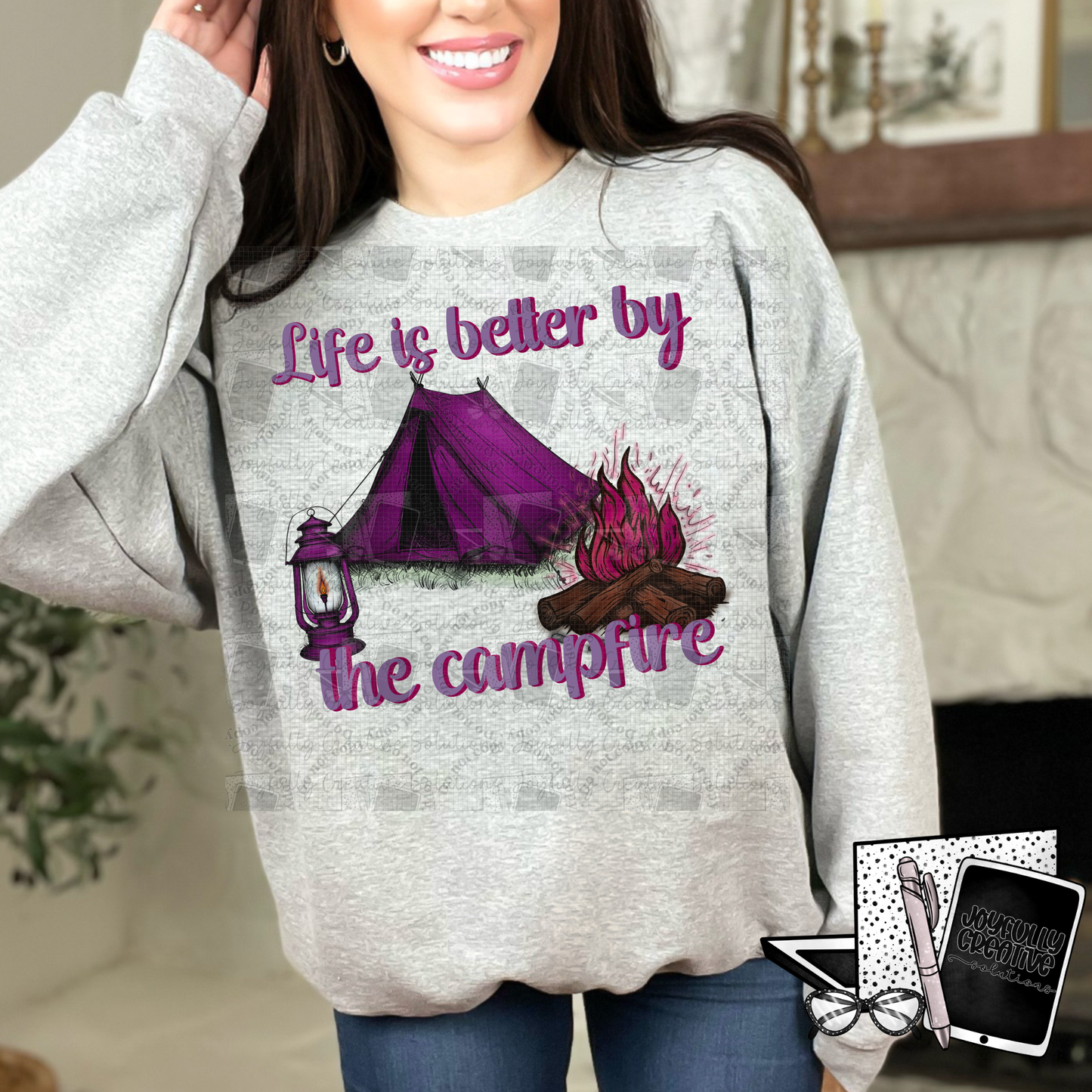 Life Is Better by the Campfire Digital Design