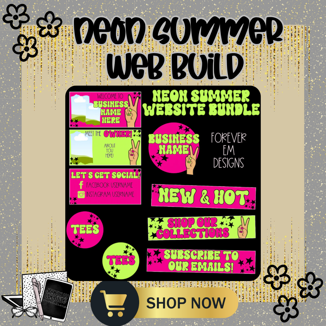 Neon Summer Website Build Packages