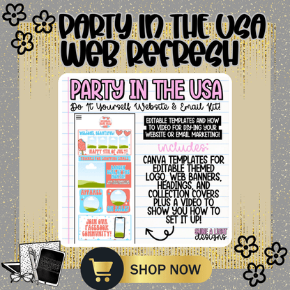 Party in the USA Website Revamp Packages