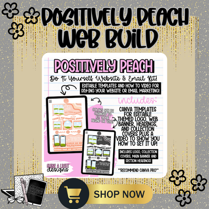 Positively Peach Website Build Packages