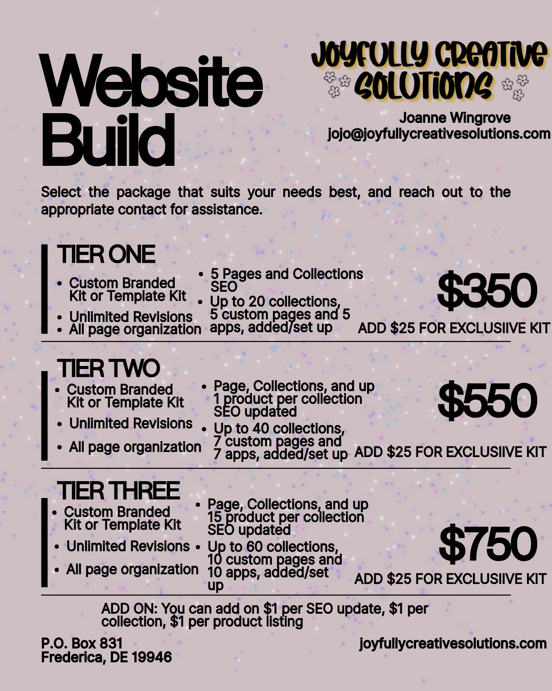 Spring Website Build Packages