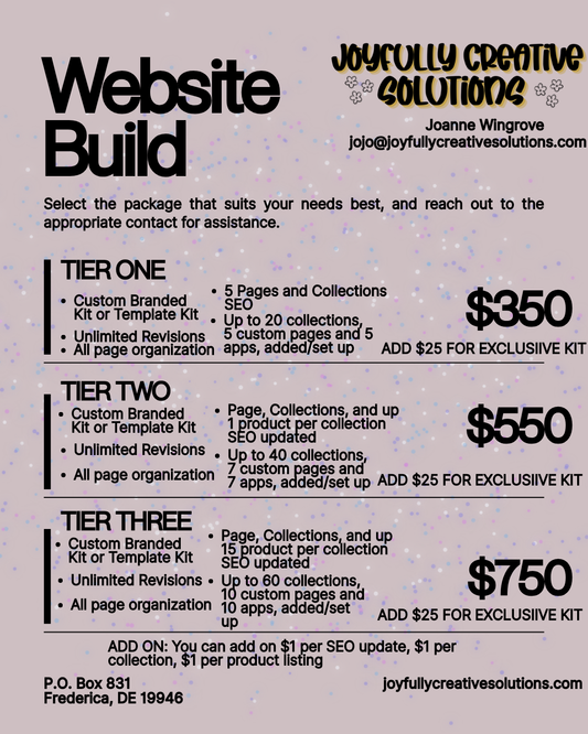 Custom Website Build Packages