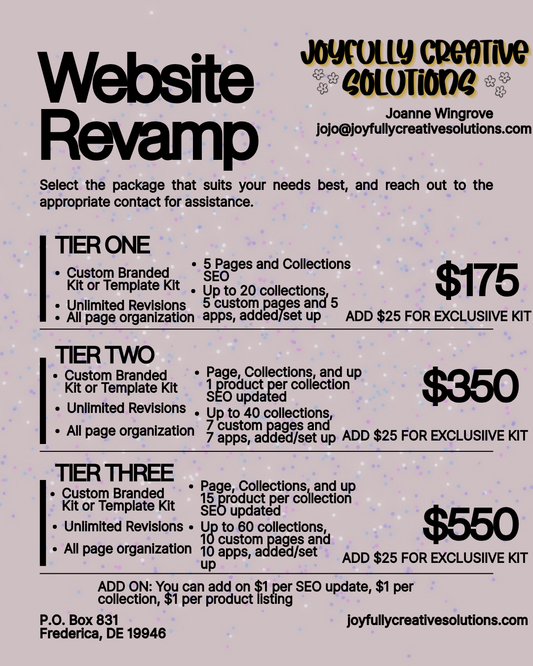 Custom Website Revamp Packages