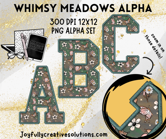 Whimsy Meadows Alpha Digital Design