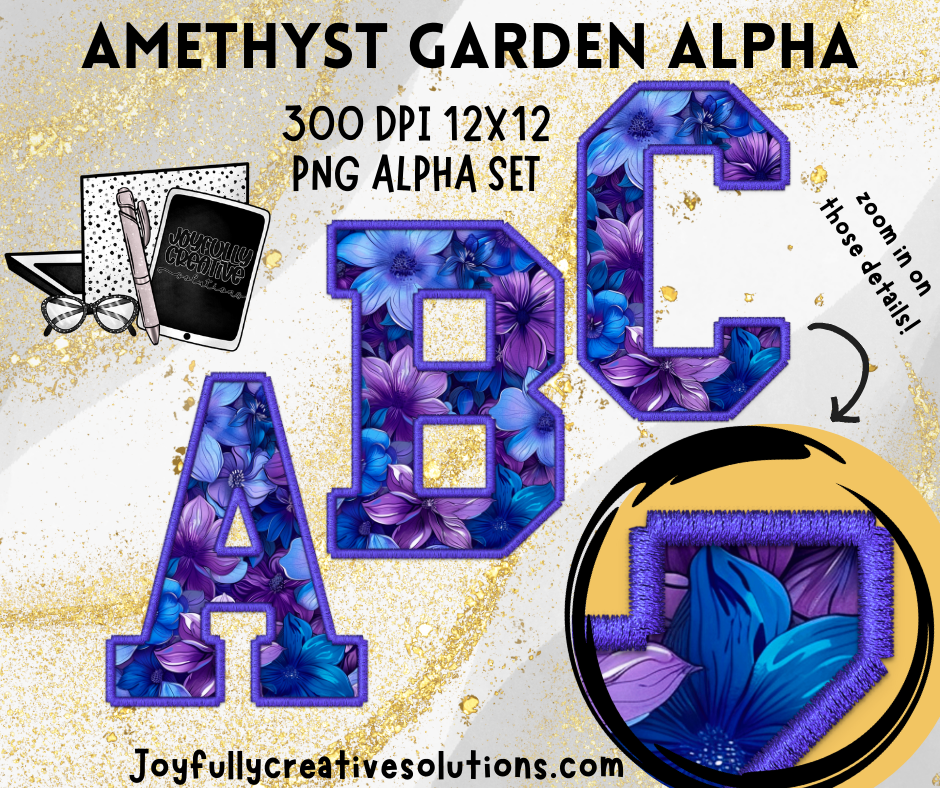 Amethyst Garden Alpha Digital Design