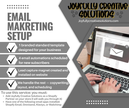 Email Marketing Set Up
